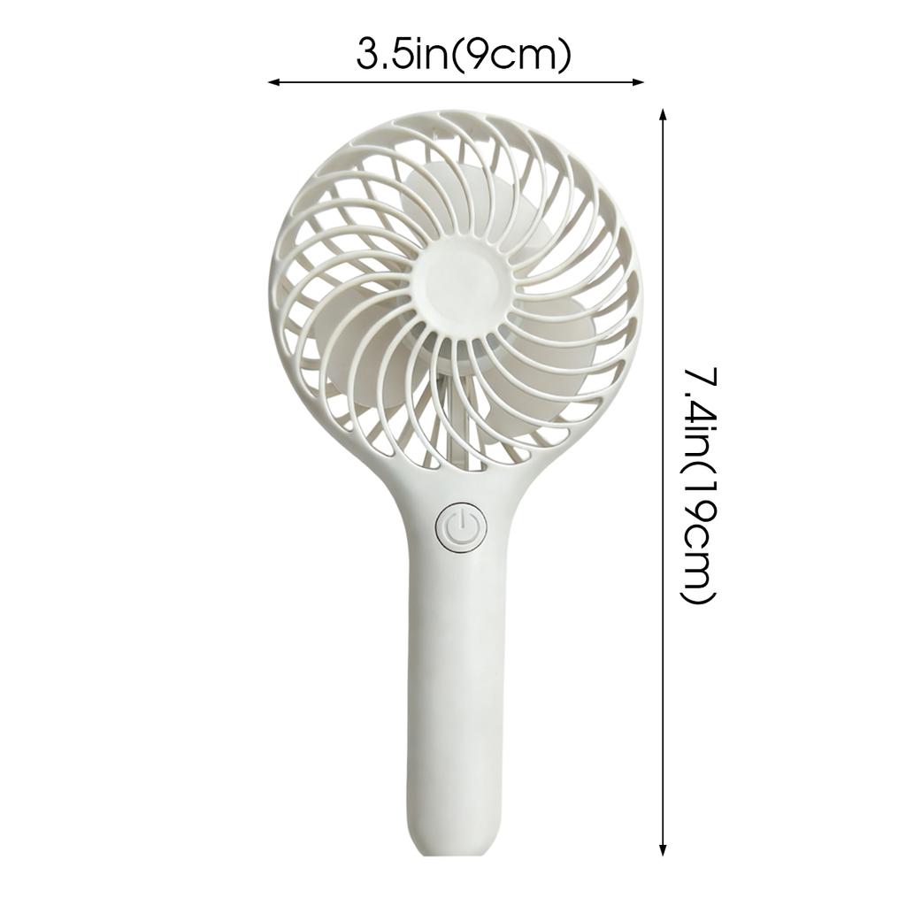 Handheld Fan Portable Fan Unisex USB-Rechargeable 1200mAh Mini Fan 3-Speed Settings Ideal for Home Office Outdoor and Travel