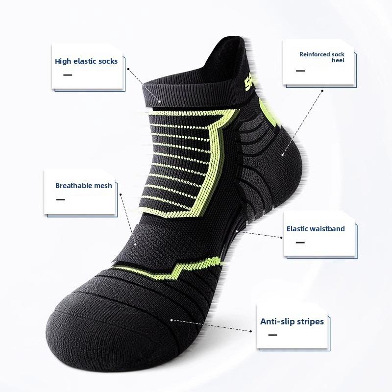 Herren Winter Handtuchsohle Verdickte Rutschfeste Basketball Laufen Professionelle Sport Kurzschaftsocken