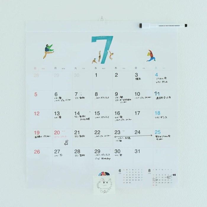 Hobonichi White Board Calendar 2026 Full Size Wall Calendar Standard Edition