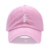 Unisex Soft Cotton Dad Hat Musical Note Embroidery Baseball Cap For Women Men Adjustable Unisex Casual Sports Caps