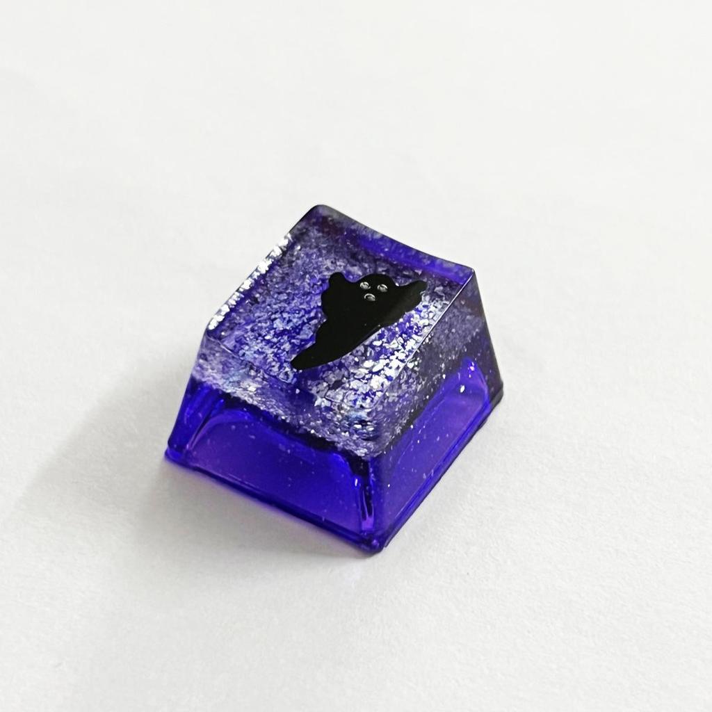 Translucent Resin Halloween Bat Keycaps for Mechanical Keyboards