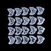 20Pcs Reusable Face Painting Stencils - Durable Pet Plastic, Washable & Reusable With Assorted Floral, Spiderweb, Heart Designs