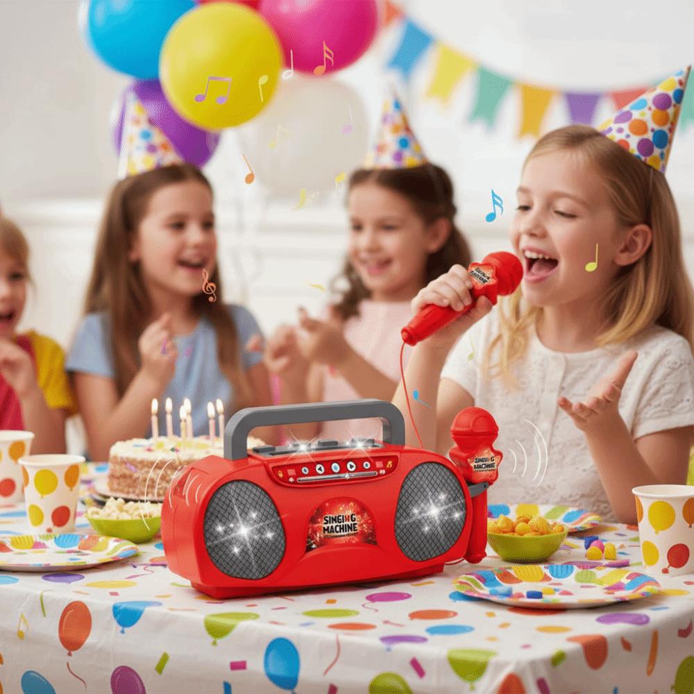 Verbinden Telefon Singmaschine Kunststoff Karaoke Maschine Karaoke Kinderspielzeug Lernspielzeug