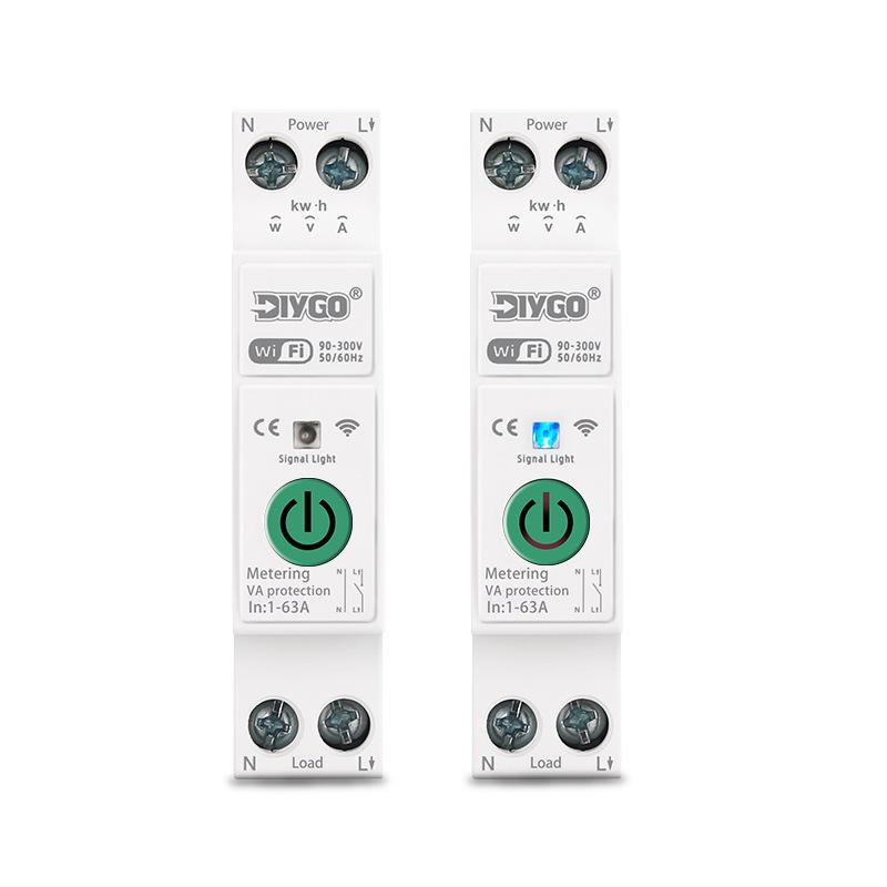 Smart WiFi Circuit Breaker with Voltage Protection and App Control