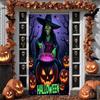 Party Banner Material Halloween Decoration Witch Poster High Quality Spooky Banner For Haunted House Trick Or Treat Outdoor