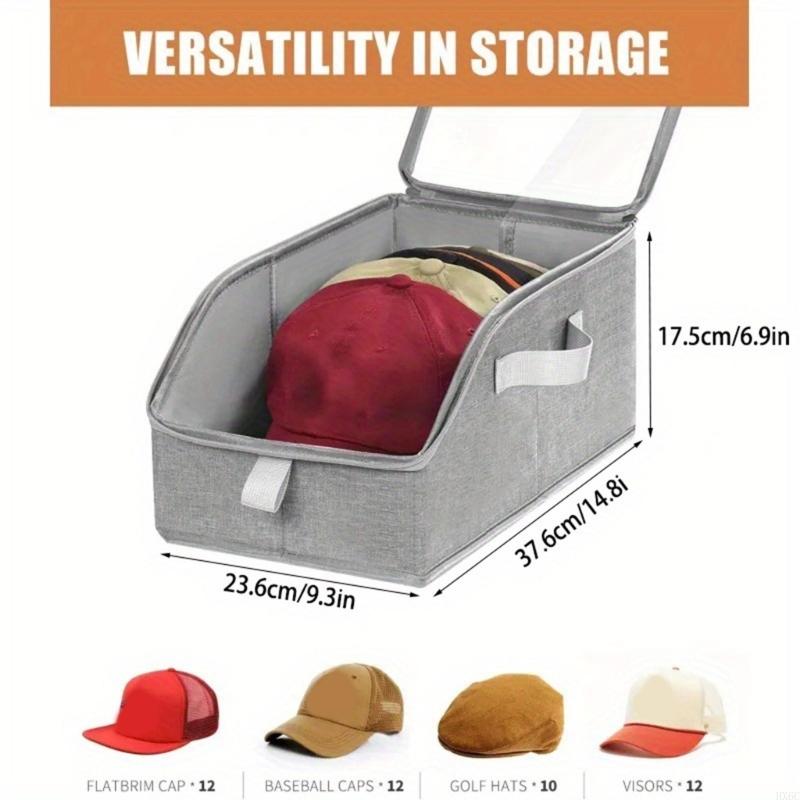 Zippered Baseball Hat Organizers Compact Storage Solution for Small Spaces Closet Use HX6C