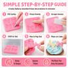 2pcs Multipurpose Silicone Fondant Mold Food Grade Silicone Chocolate Mold  For Chocolate Making