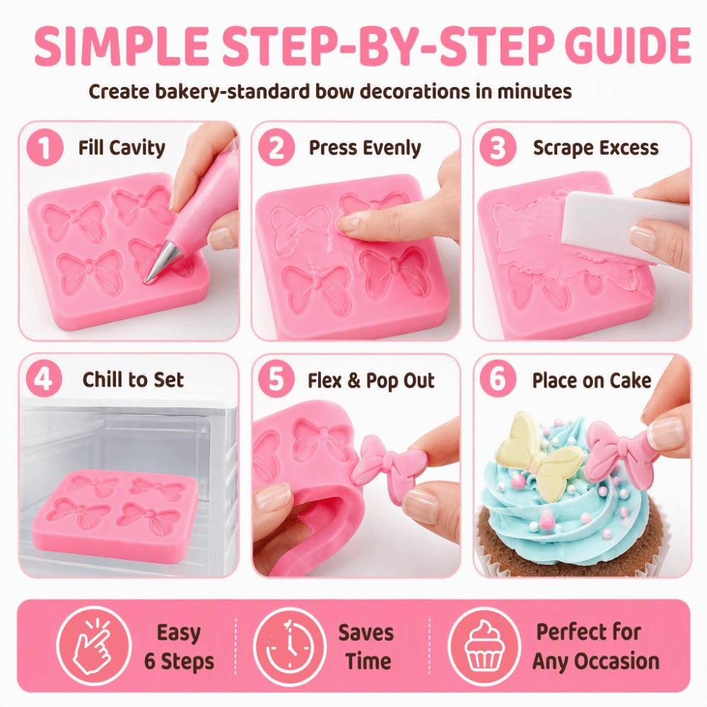 2pcs Multipurpose Silicone Fondant Mold Food Grade Silicone Chocolate Mold For Chocolate Making