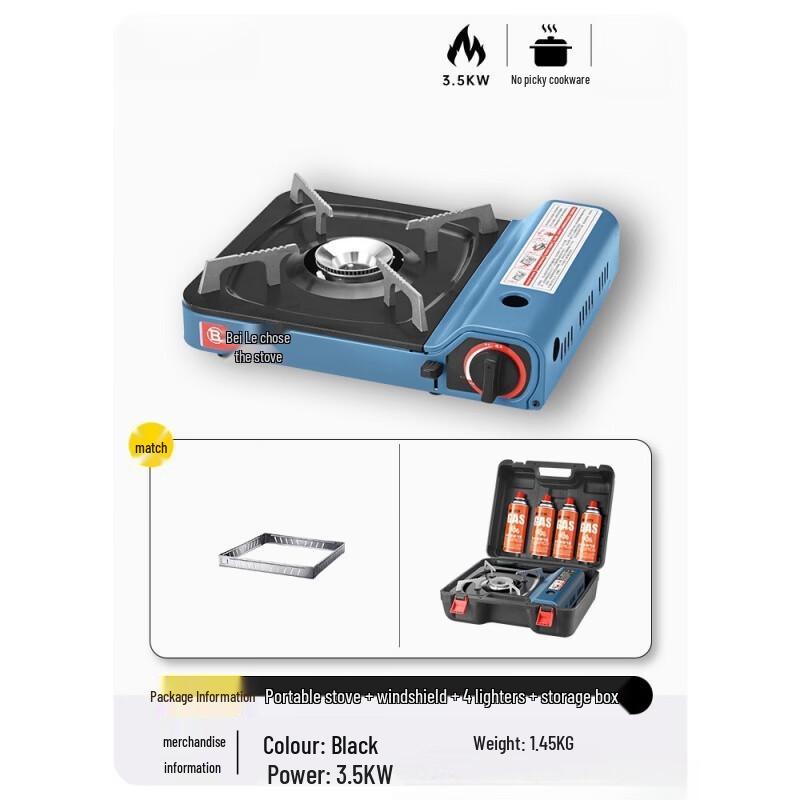 OEING Portable Outdoor Cassette Stove Kit Standard