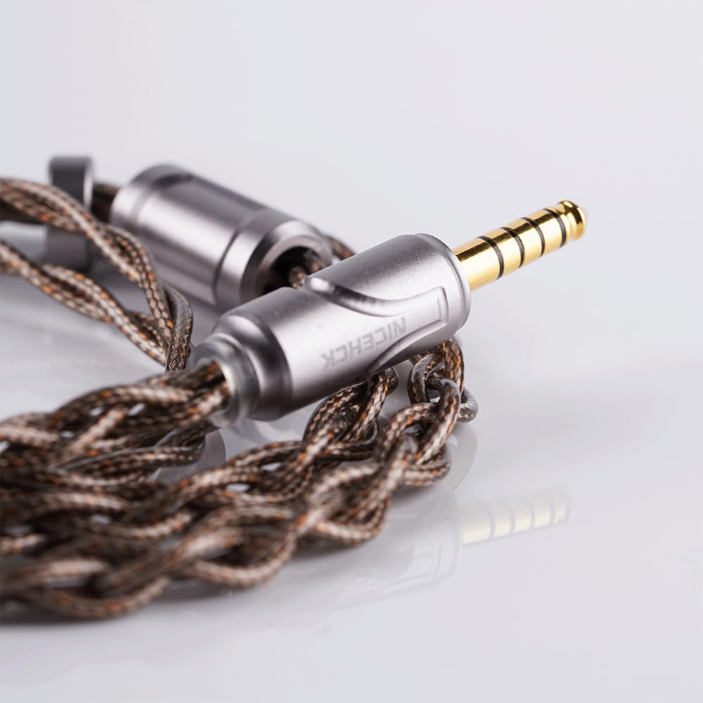 NICEHCK AceMeteor Kopfhörer-Upgrade-Kabel 8N OCC und 8N OCC gemischt zu 8N OFC OFC Verbesserter Klang Schöne gemischte sanfte Stimme Vertikales Klangfeld