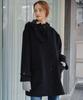 MALOUPE 6509 Cashmere Half Coat (Black)