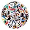 55 Waterproof Cartoon Breakdance Stickers for Decoration and Stationery