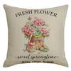 Spring Pillow Case Sofa Waist Pillow Case Garland Truck Light Luxury Home Office Pillow Pillow Case