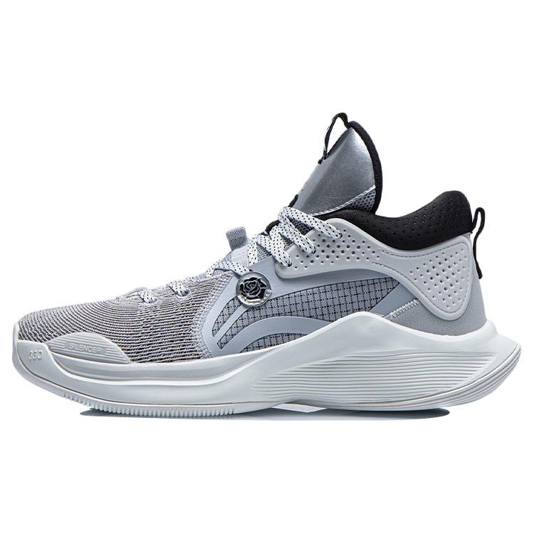 

LiNing SILENCER CJ McCollum Cushioning Anti Slip And Wear Resistant Mid Top Basketball Shoes Men s Gray 41