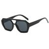 Classic Rectangular Sun Glasses Glasses for Ladies Men Thick Spectacle Frame Frame Double Bridges Eyewear Female Trendy Chic Polygon Sun Eyeglasses