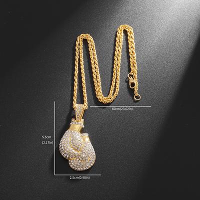 Collana Ciondolo Guantone da Boxe Personalizzato Hip Hop