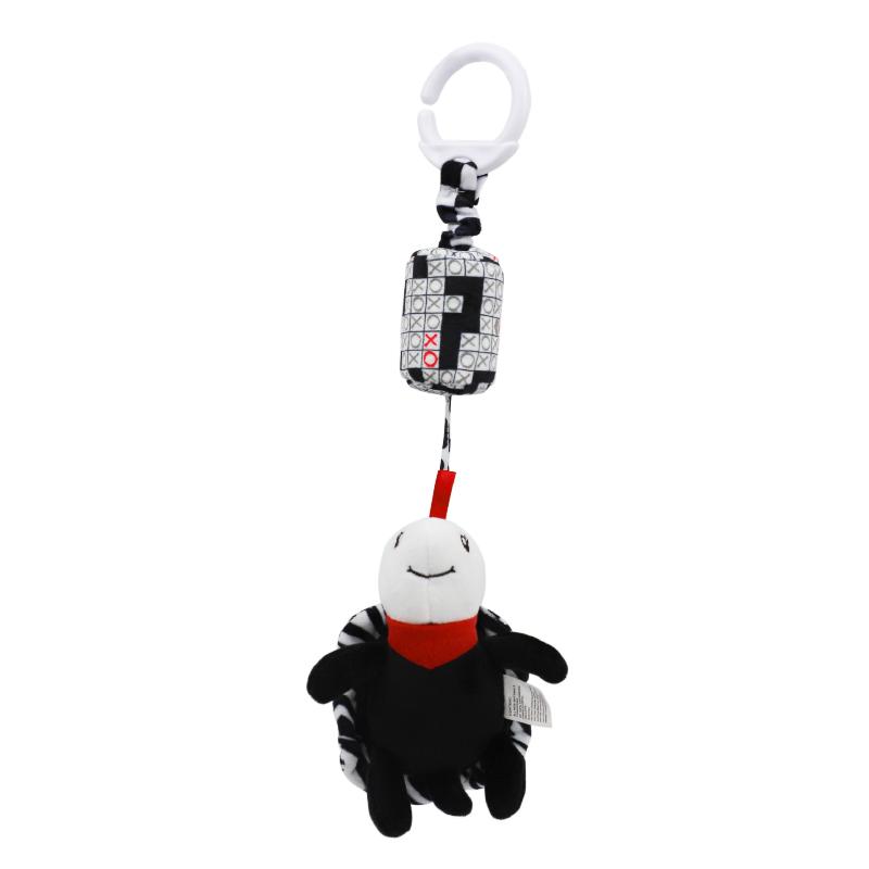 Baby Sensory Hanging Rattles Toy Black White Animals Stroller Infant Bed Wind Chimes 0-12 Months Infant Rattle Educational Toy