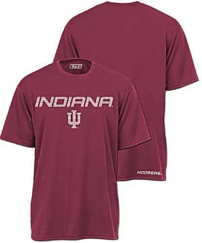 

Indiana Hoosiers Slim Fit Crimson Synthetic Active Dry Short Sleeve T shirt L
