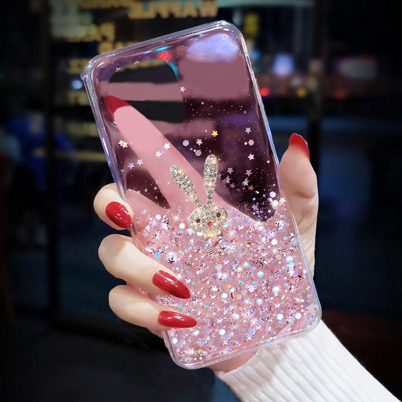 Glitter sequin rabbit transparent suitable for Xiaomi Mi 11 mobile phone case 11pro protective case 11T shell protection