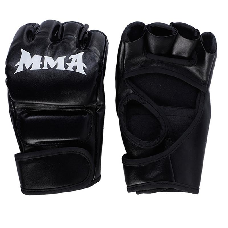 Child Thick Boxing Gloves MMA Gloves Half Finger Punching Bag Kickboxing Muay Thai Mitts Professional Boxing Training Equipment
