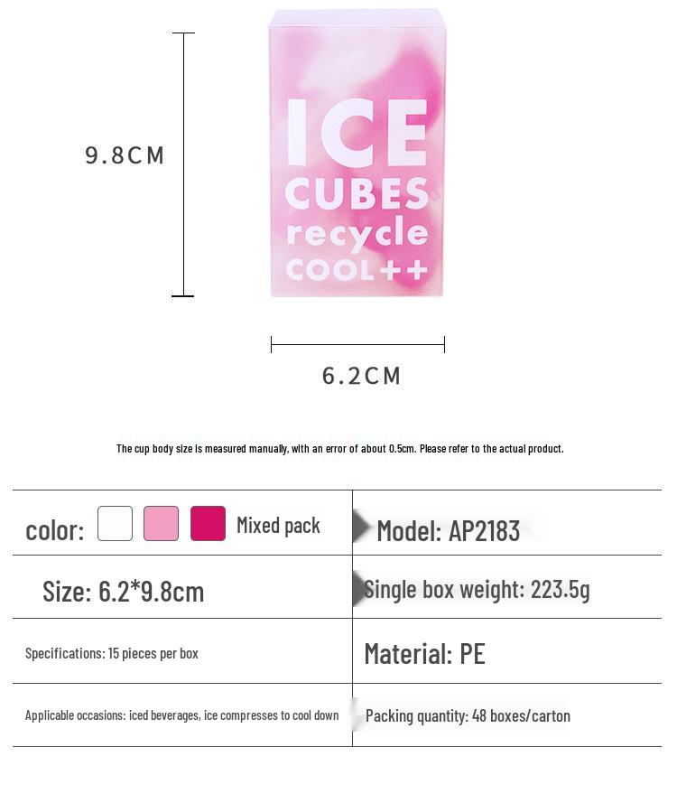 Reusable Cartoon Ice Ball Cubes for Cooling Drinks