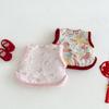2025 Children's Chinese New Year Retro Jacquard Padded Vest – Winter Outfit for Girls