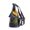 Johnature Vintage Natural Cow Leather Women Backpack Travel Bag Large Capacity Handmade Embossed Female Shoulder Bags