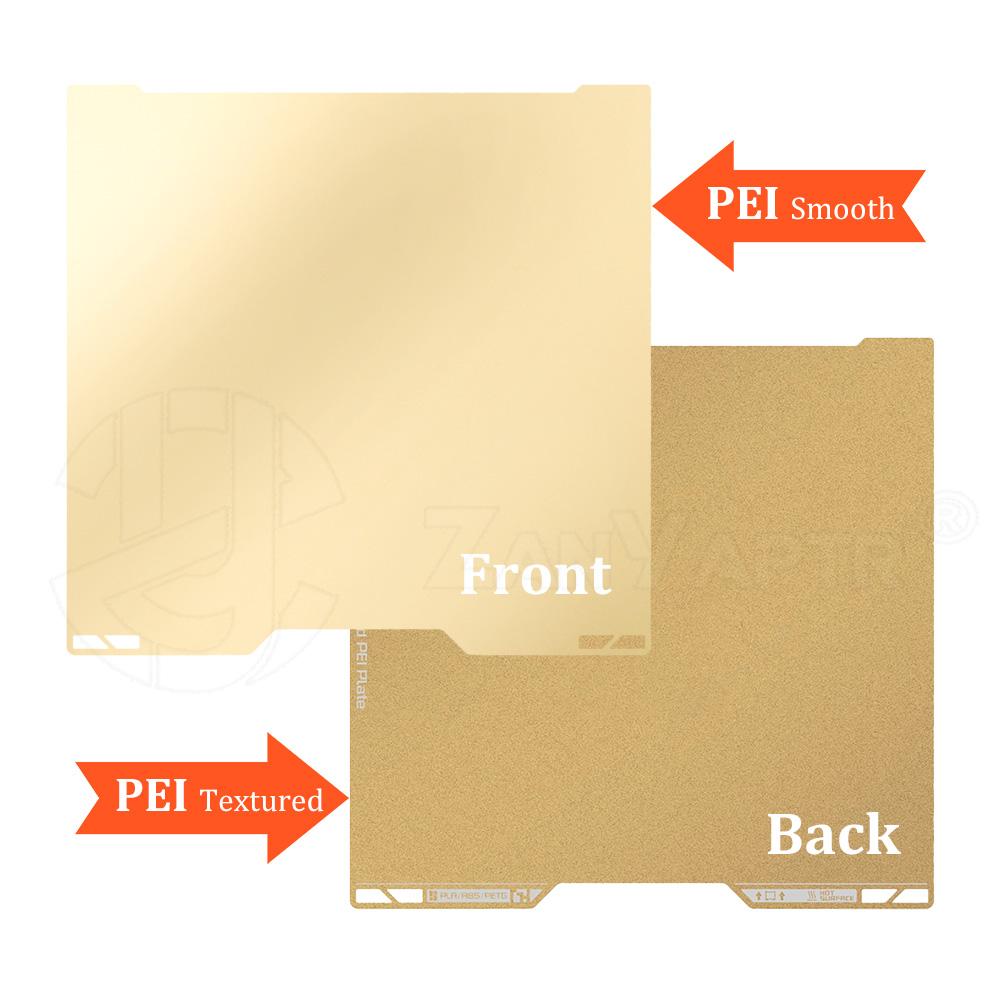 For Bambu Lab H2C PEO PET PEY PEI Build Plate 335x325mm Double Side Textured Sheet Smooth Heated Bed for 3D Printer Parts