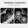 lmn1 Car Coaster Anti-Slip Water Cup Slot Pad Silica Gel pad For VW Scirocco Golf Amarok T5 Phaeton T-Cross Passat Polo Arteon Jetta