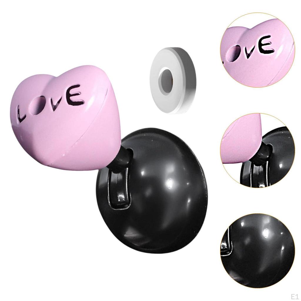 Car Button with Rocker Lever Heart Shaped Decorative Metal Starter Cover Joystick Engine Start/stop