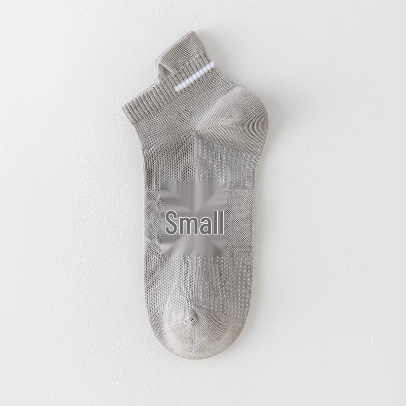 Men's Pure Cotton Odor-Resistant Summer Running Socks - Sweat-Absorbing, Mid-Calf, Lightweight Sports Socks