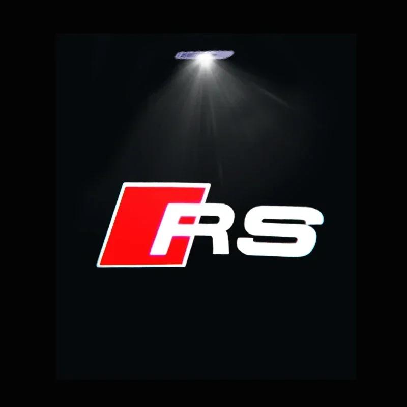 For Audi 8L Led Car Door Logo Welcome Light For Audi A4 B5 B6 B7 B8 B9 A1 A3 8V 8P 8L A6 C5 C6 C7 A5 A7 A8 Q3 Q5 Q7 TT S3 S6 Sline Quattro