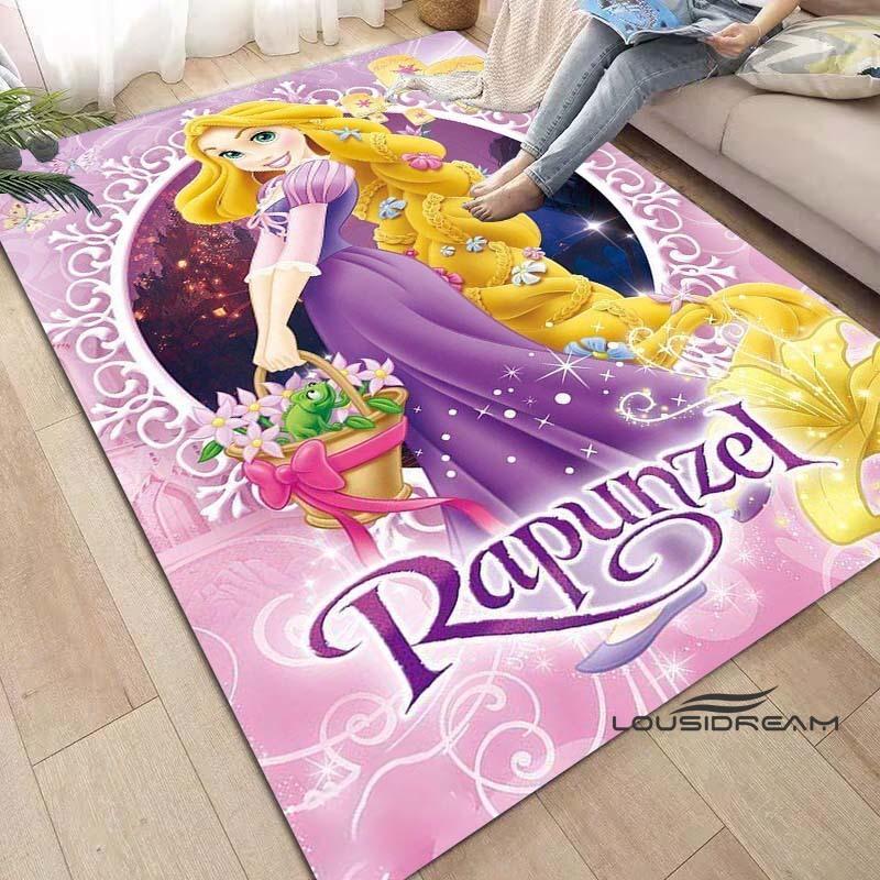 Disne Movie Tangled Rapunzel Princess Area Rug,Carpet for Home Living Room Bedroom Sofa Doormat Kitchen Decor Non-slip Floor Mat