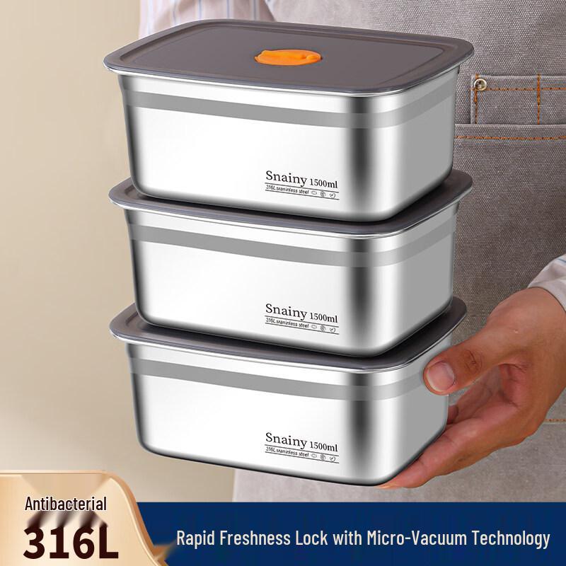 ZISIZ 316 Stainless Steel Food Storage Container