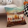 Iconic SciFi American TV Series SStar Trek Cushion Cover Throw Pillow Cover Hidden Button Durable Polyester Chair Cushion