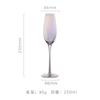Glasbecher Nordischer Stil Weinglas Galvanik Kristall Cocktailglas Regenbogen Rotwein Hoher Fuß Einfaches Kaltgetränk Glas Wein