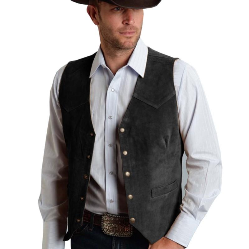 Men's Business Slim-Fit Vest Gentleman's Simple Suit Vest