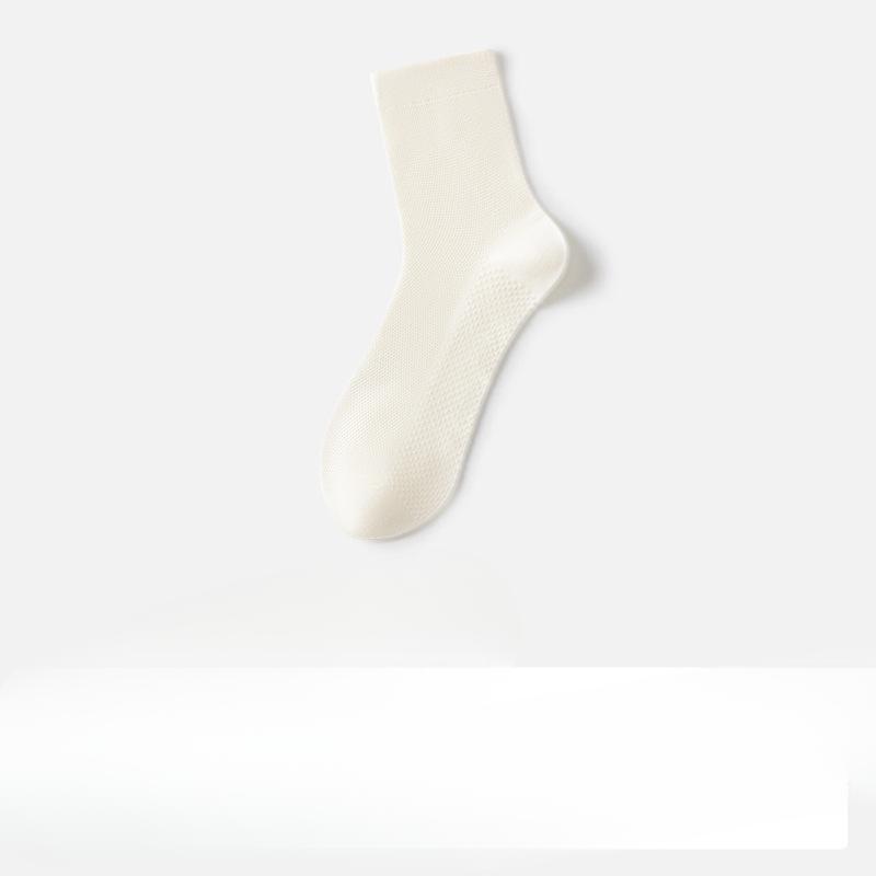 Herren Frühling und Sommer Dünn Schweißabsorbierend Deodorierend Reine Baumwolle Antibakteriell Anti-Hodennetz Netzaugen-Socken