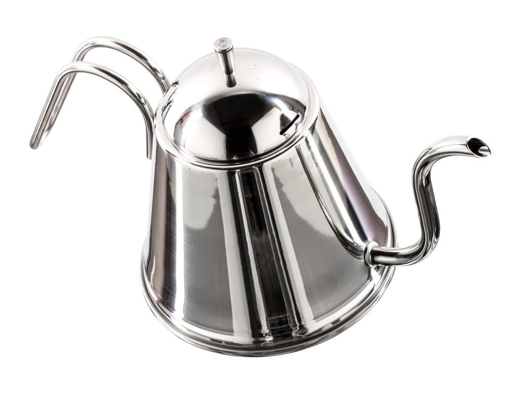 Yoshikawa Stainless Steel Drip Pot, 1.0L, Narrow Mouth, Induction and Direct Heat Compatible, Tsubame-Sanjo, Made In Japan, Fons SH8994