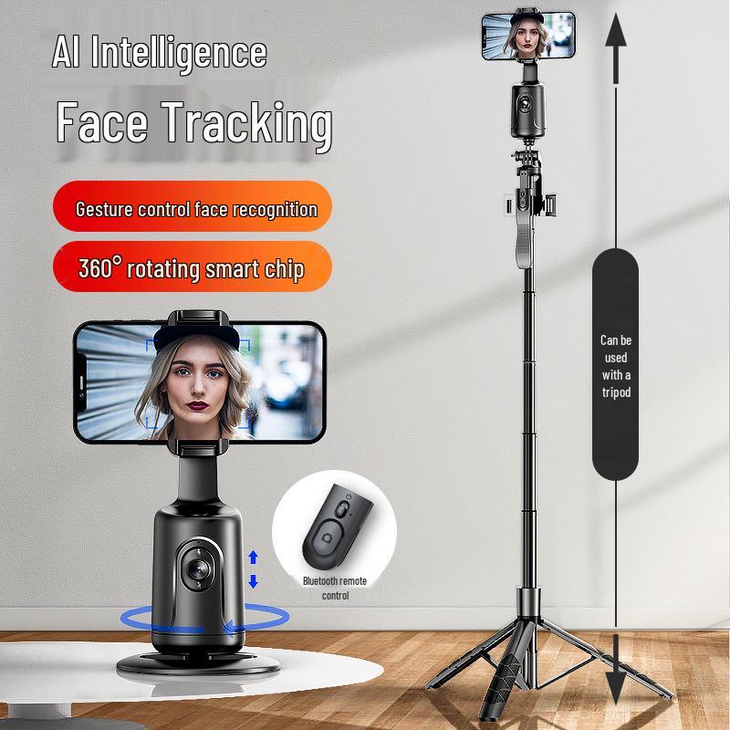 360° Rotating AI Face Tracking Gimbal for Live Video and Photography