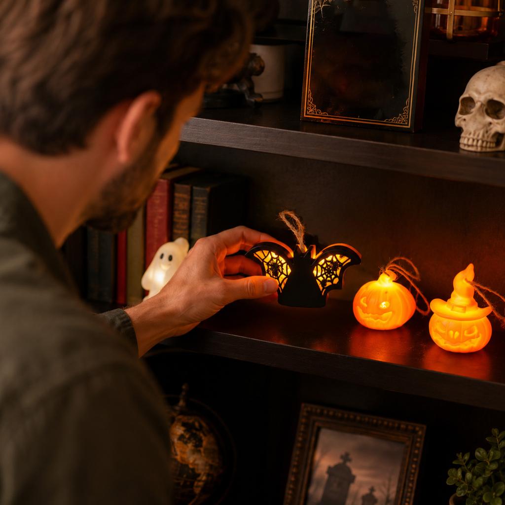 Halloween LED Night Light with Glowing Effect for Holiday Decor