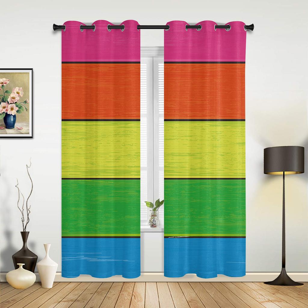 Candy Rainbow Stripes Vorhänge für Schlafzimmer Wohnzimmer Vorhänge Küche Kinderzimmer Fenster Vorhang Moderne Wohnkultur