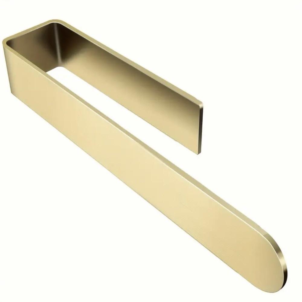 Self-adhesive Towel Rack Single Rod Bath Towel Hanger Rustproof Tissue Holder Bathroom