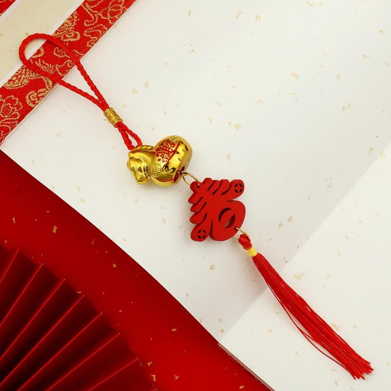 1PC 2026 Year Of The Horse Wall Hanging Car Ornament New Year Dripping Oil Zodiac Horse Pendant Lucky Decor Housewarming Gifts