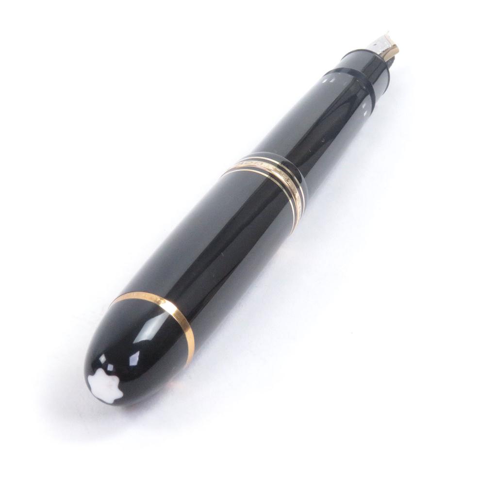 Excellent MONTBLANC fountain pen Meisterstück 149 Cap type Black gold 14C mens Used