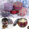 1Pc Retro Floral Tin Can Lovely Mini Gift Jewelry Tin Box Cookie Candy Tea Storage Box Candy Gift Case