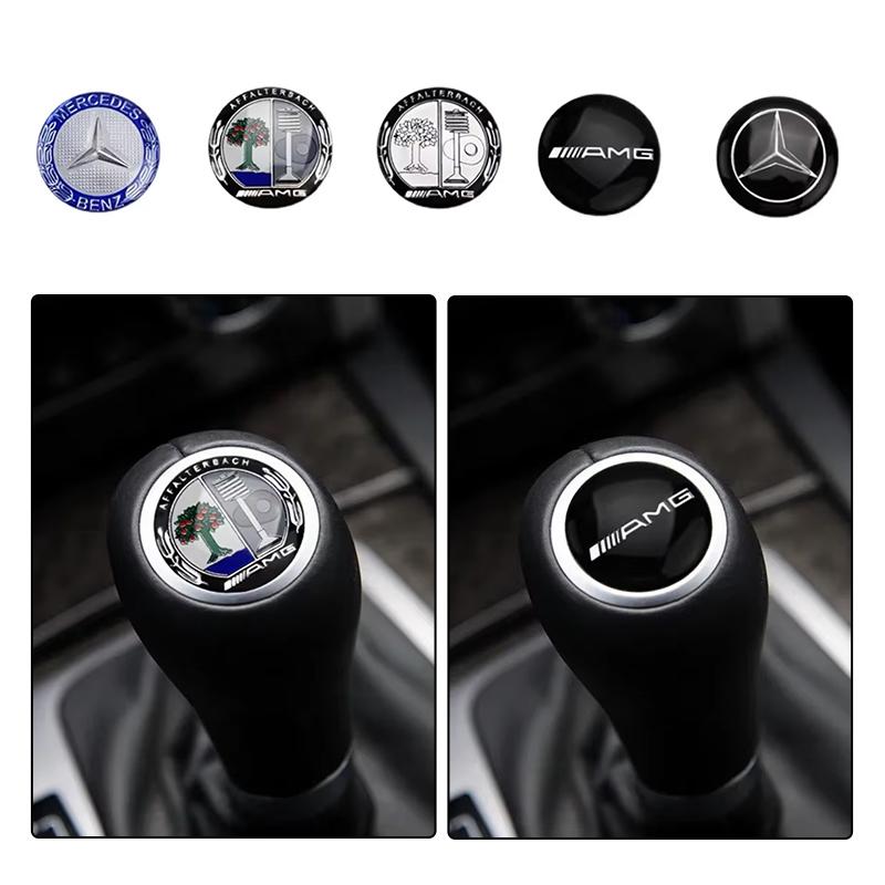 HOT SALE Gear Lever Decoration Shifter Head Emblem Sticker Mercedes Benz AMG W204 W205 W203 W211 W212 W213 W201 W210 W124 W126