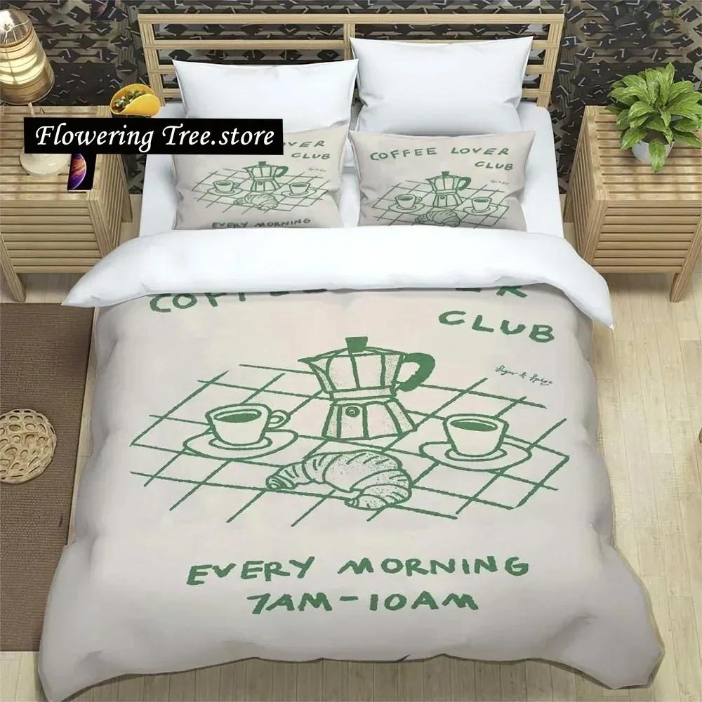 Beautiful Wine Glass Print Sheet Quilt Covers Bedding Dormitory Sheets Three-piece Bedding Set Soft Warm Bedding Set