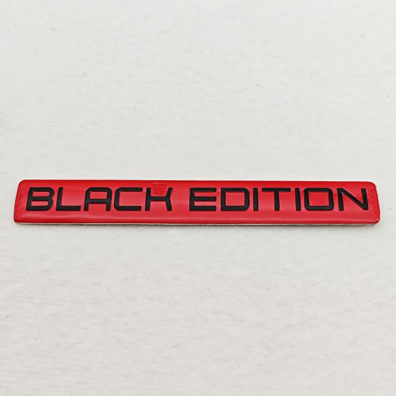 3D Aluminium Car Motorcycle Trunck Logo Black Edition Emblem Badge Decal Car Sticker Universal Accessories