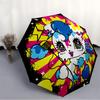 1pc Skull Pop ArtAutomatic Open/close, All-Season Portable Folding Umbrella for Friends, Travel, Everyday, Events - Compact Parasol, Outdoor
